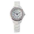 BS Bee Sister FA0280 Luxury Crystal Women White Ceramic Ladies Watch Quartz Fashion Watches Wristwatches